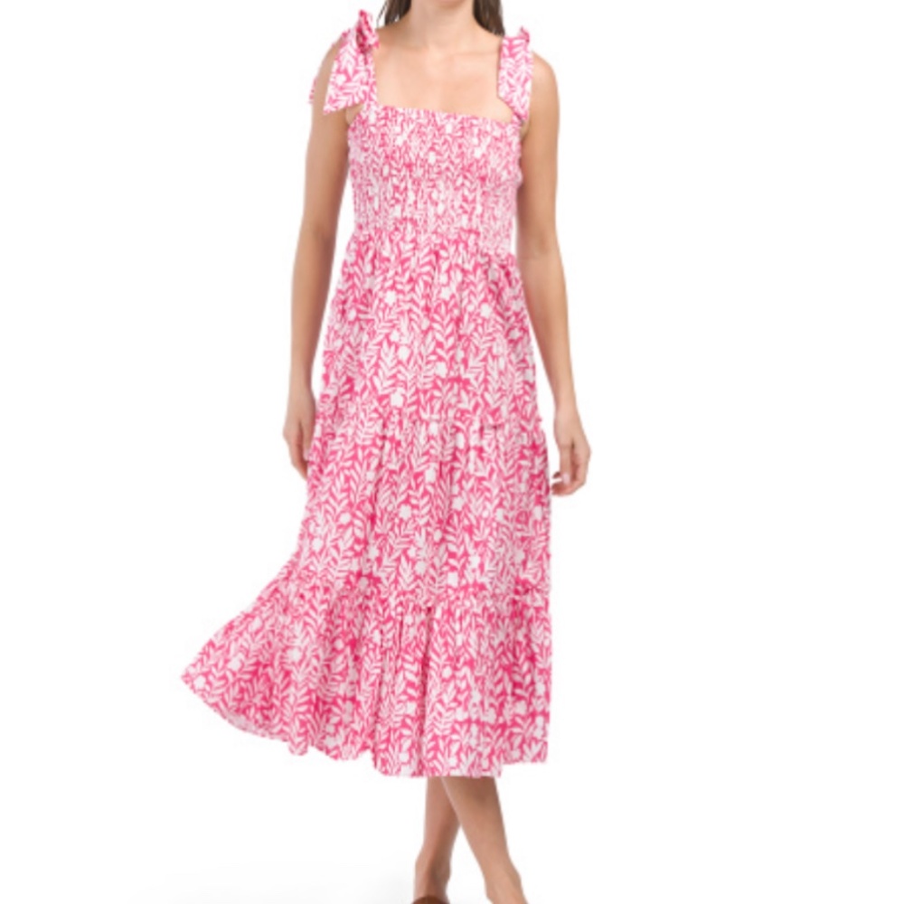 Brand New! Sail to Sable pink and white floral dress nwt xl